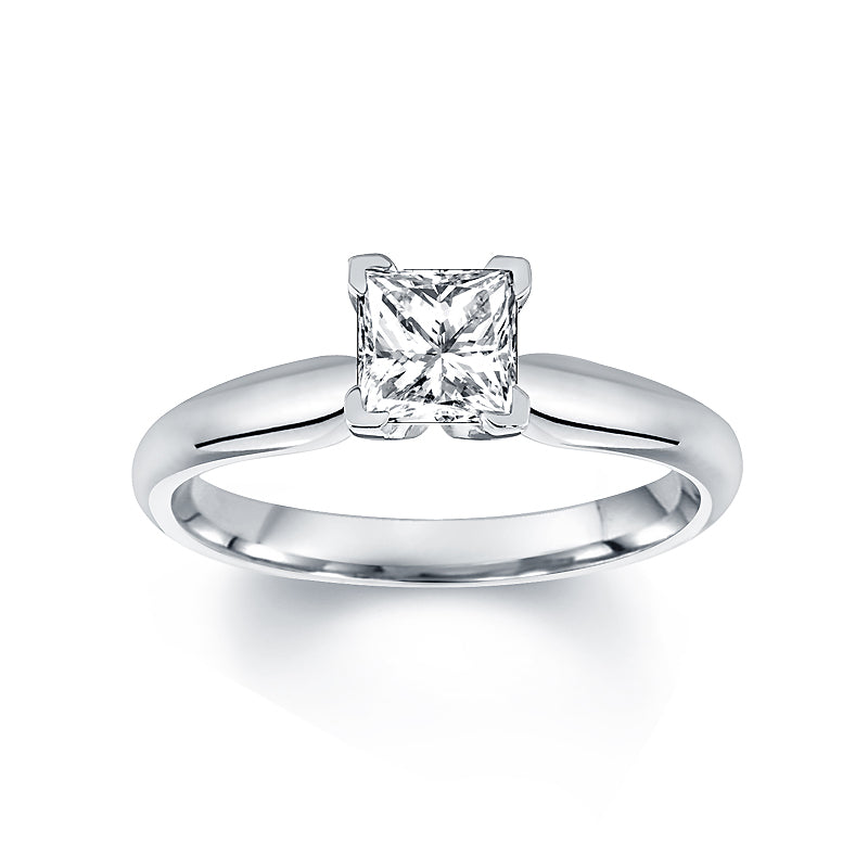 1 carat Princess Cut Solitaire
