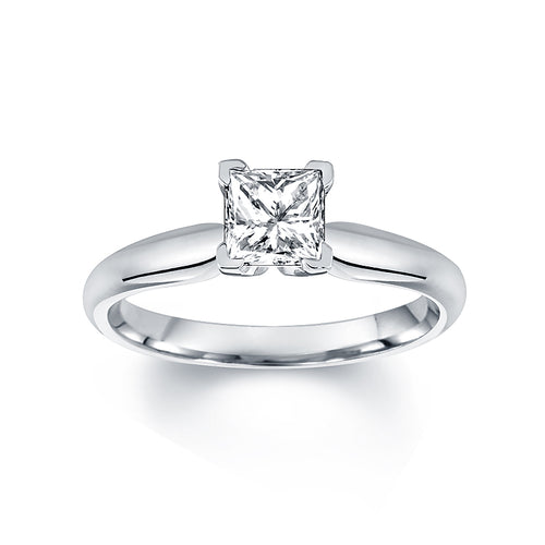 1 carat Princess Cut Solitaire