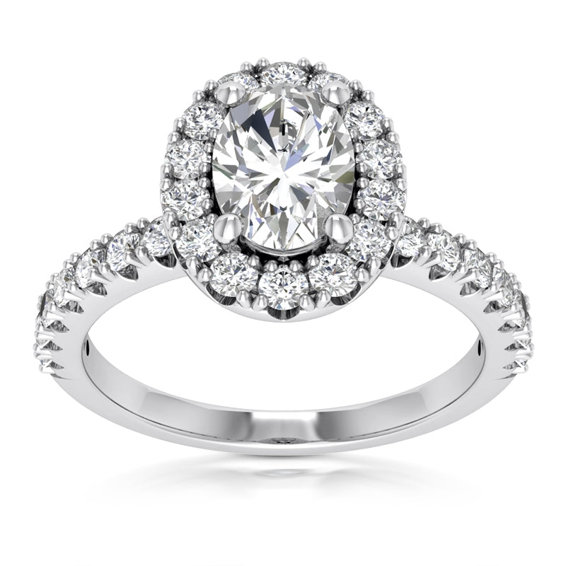 7/8 carat Oval Engagement Ring