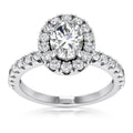 7/8 carat Oval Engagement Ring