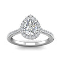 3/4 carat Pear Cut Engagement Ring