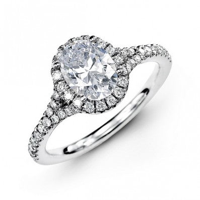 Oval Halo Engagement Setting