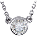 1/4 Carat 14K White Diamond Pendant