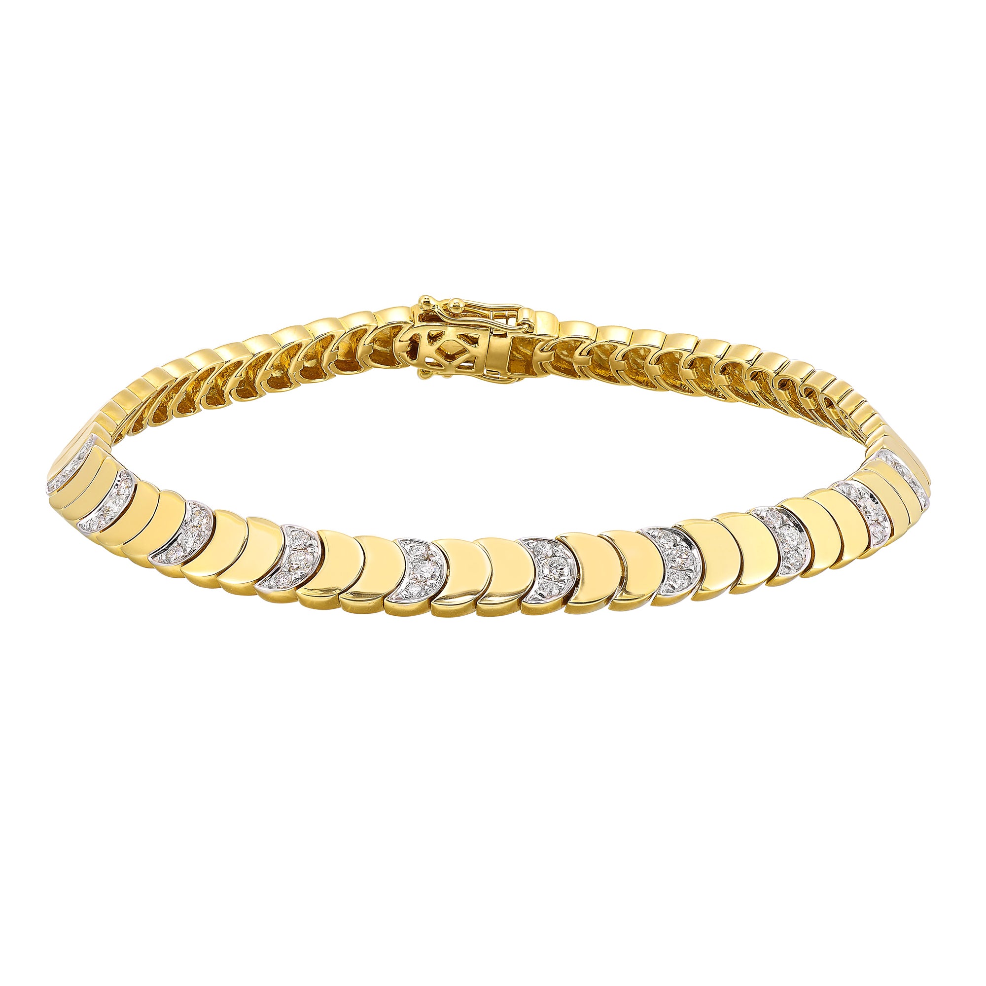 14Kt Yellow Gold Diamond 1/2Ctw Bracelet - BC10362-4YC