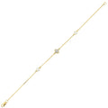 14Kt Yellow Gold Diamond 1/12Ctw & Pearl Bracelet - BC10524-4YCPL