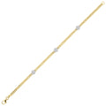 14Kt Yellow Gold Diamond 1/6Ctw Bracelet - BC10550-4YC
