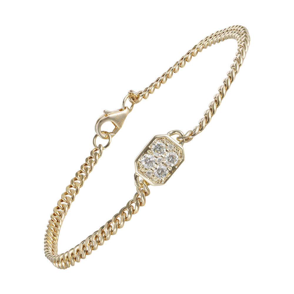 14Kt Yellow Gold Diamond 1/3Ctw Bracelet - BC10551-4YC