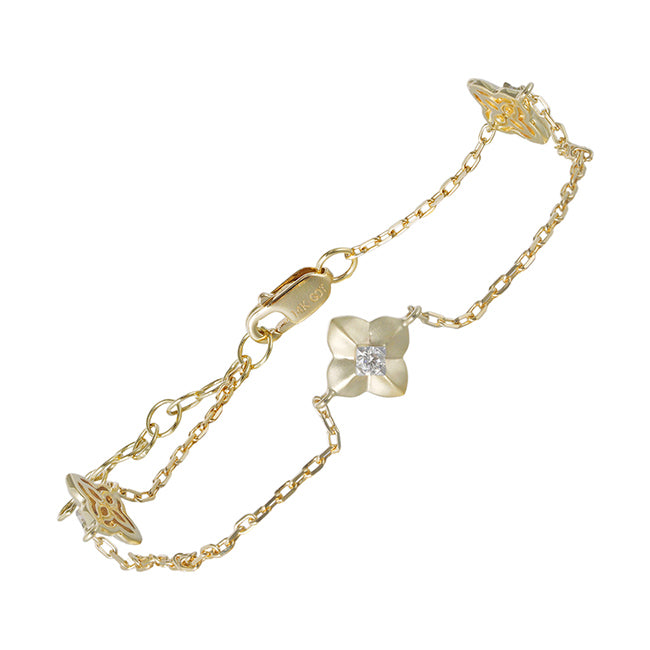 14Kt Yellow Gold Diamond 1/10Ctw Bracelet - BC10568-4YC