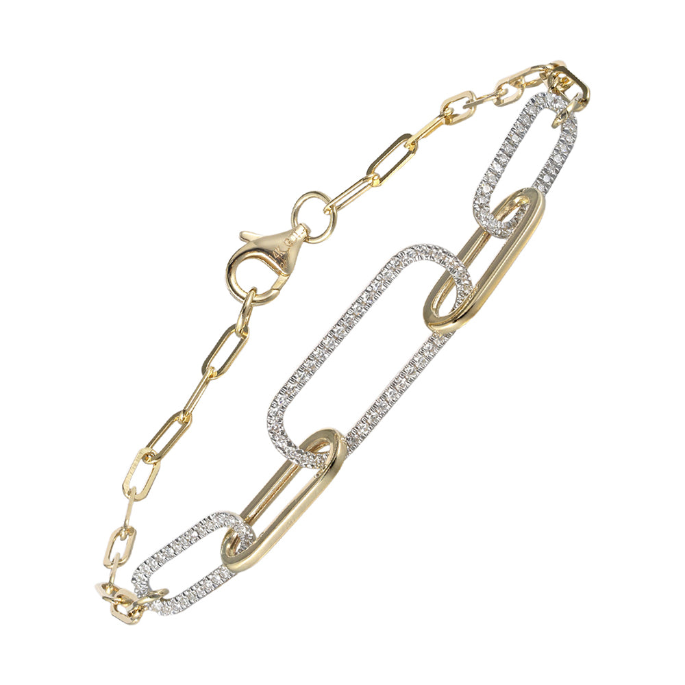 14Kt Yellow Gold Diamond 1/4Ctw Bracelet - BC10575-4YSC