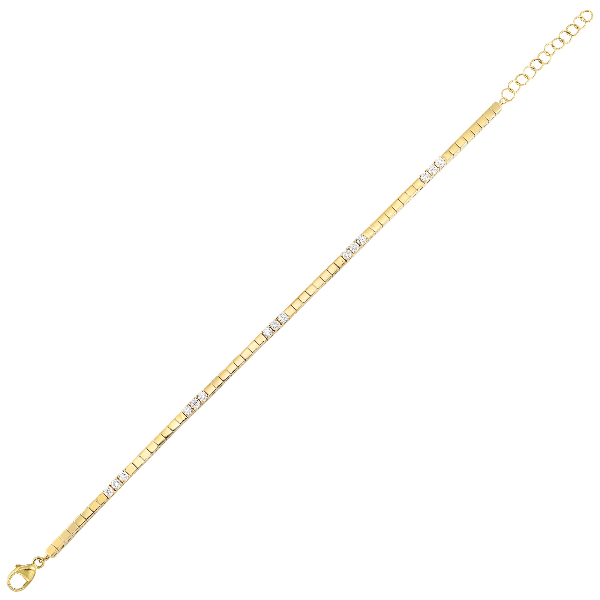 14Kt Yellow Gold Diamond 1/2Ctw Bracelet - BC11055-4YB