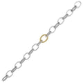 Gold Silver White Yellow Diamond 1/8Ctw Bracelet - BC11431-SS4YB