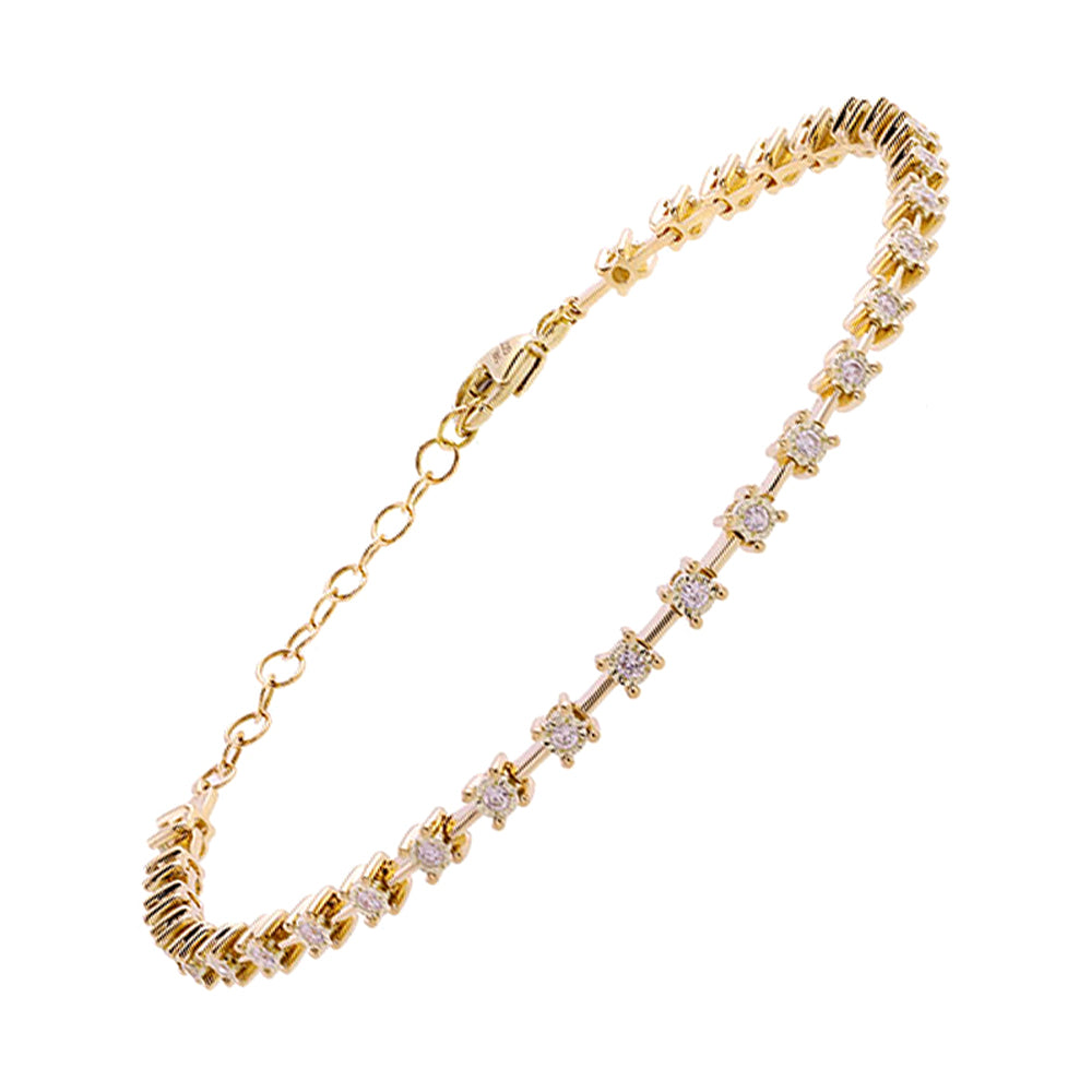 14Kt Yellow Diamond 1/3Ctw Bracelet - BC11493-4YB
