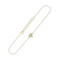 14Kt Yellow Gold Diamond 1/20Ctw Bracelet - BCT06941-4YSC