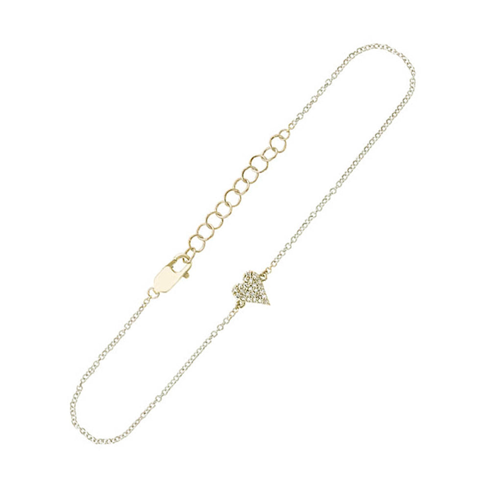 14Kt Yellow Gold Diamond 1/20Ctw Bracelet - BCT06941-4YSC