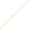 14Kt Yellow Gold Diamond 1/20Ctw Bracelet - BCT06943-4YB