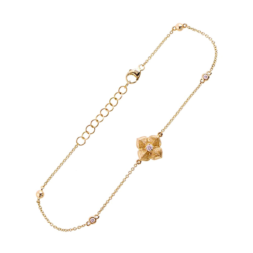 14Kt Yellow Gold Diamond 1/15CTW Bracelet - BCT07080-4YB