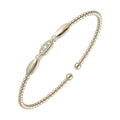 14Kt Yellow Gold Diamond 1/6Ctw Bangle - BG10109-4YC