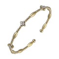 14Kt Yellow Gold Diamond 1/3Ctw Bangle - BG10118-4YC