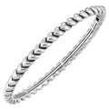 Gold Silver White Bangle - BG10120-SS4W