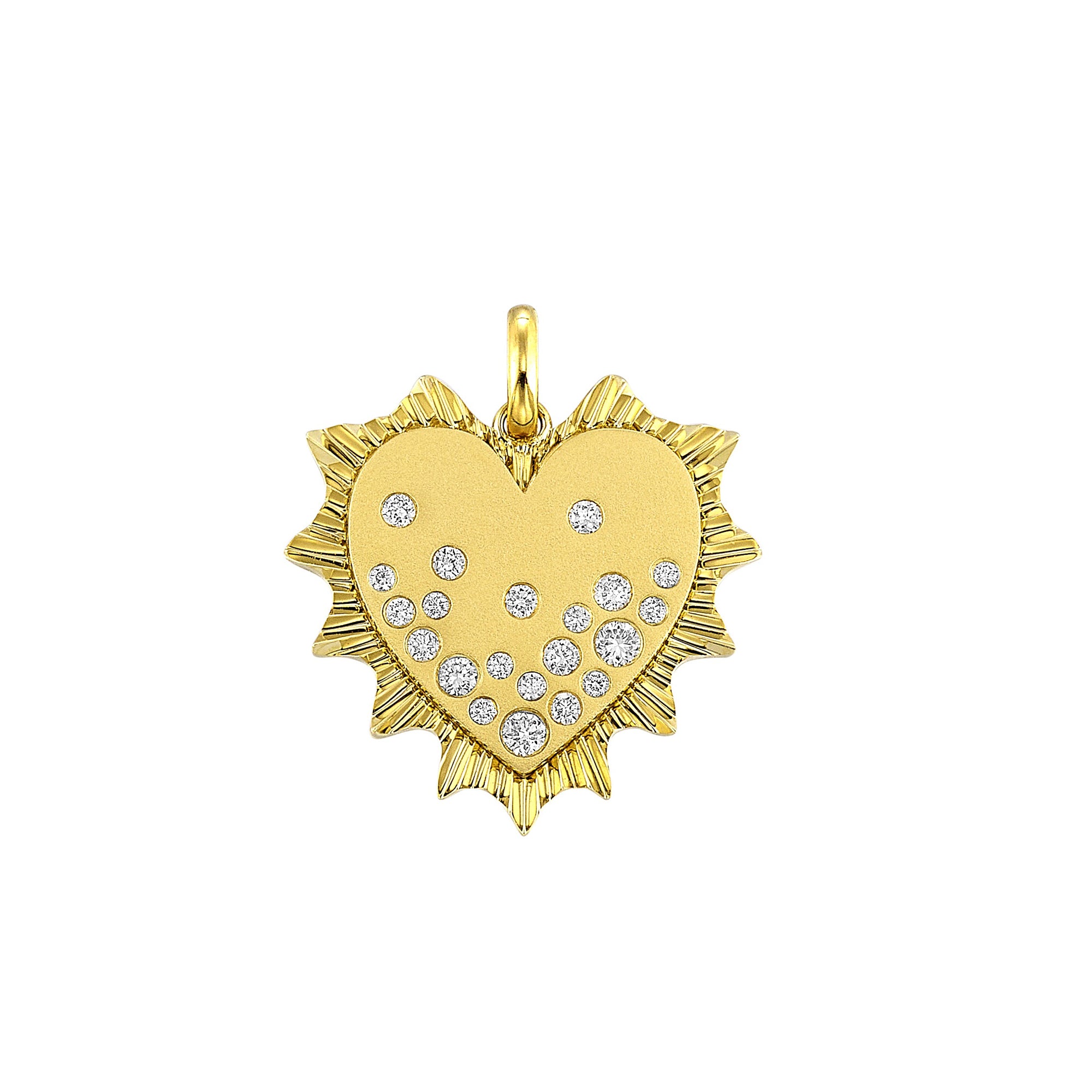 14Kt Yellow Gold Diamond 1/5Ctw Charm - CHM103-4YC