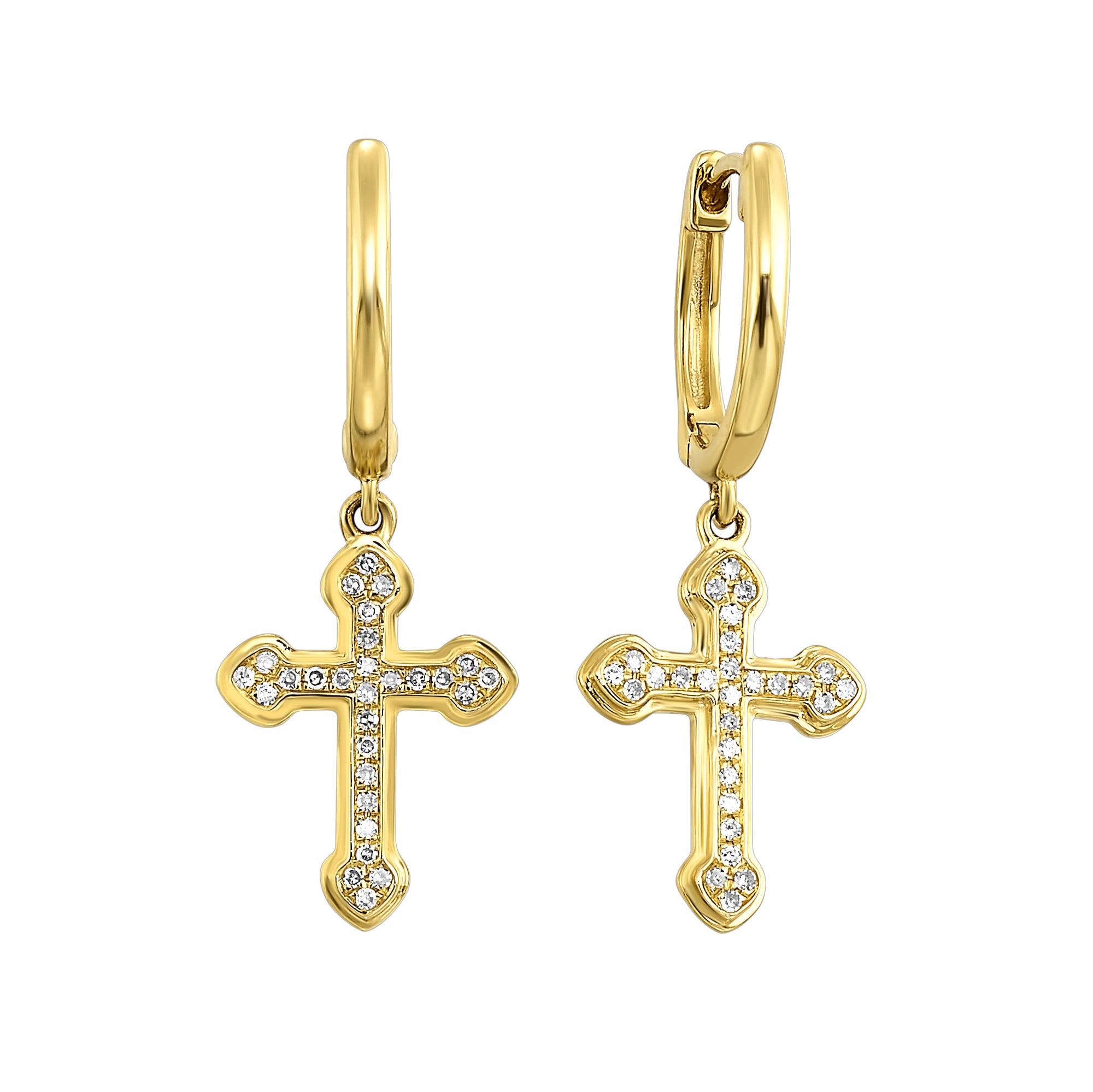 14Kt Yellow Gold Diamond 1/15Ctw Earring - ER10820-4YSC