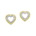 14Kt Yellow Gold Diamond 1/20Ctw Earring - ER11145-4YB
