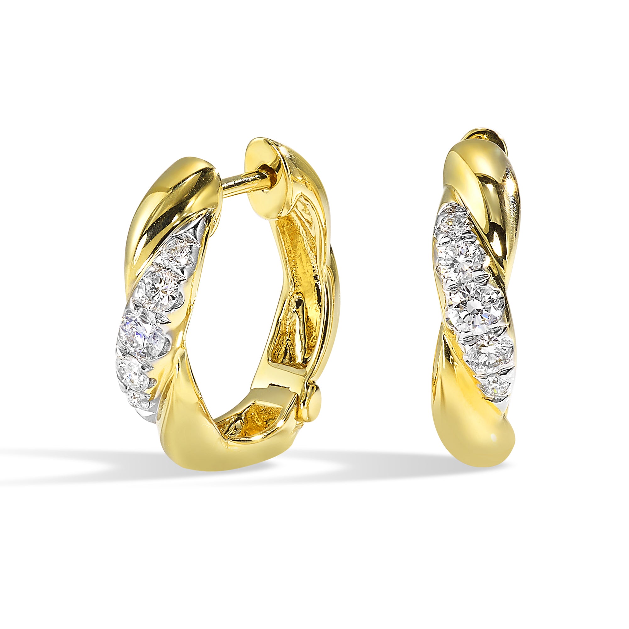 14Kt Yellow Gold Diamond 1/4Ctw Earring - ER11195-4YC