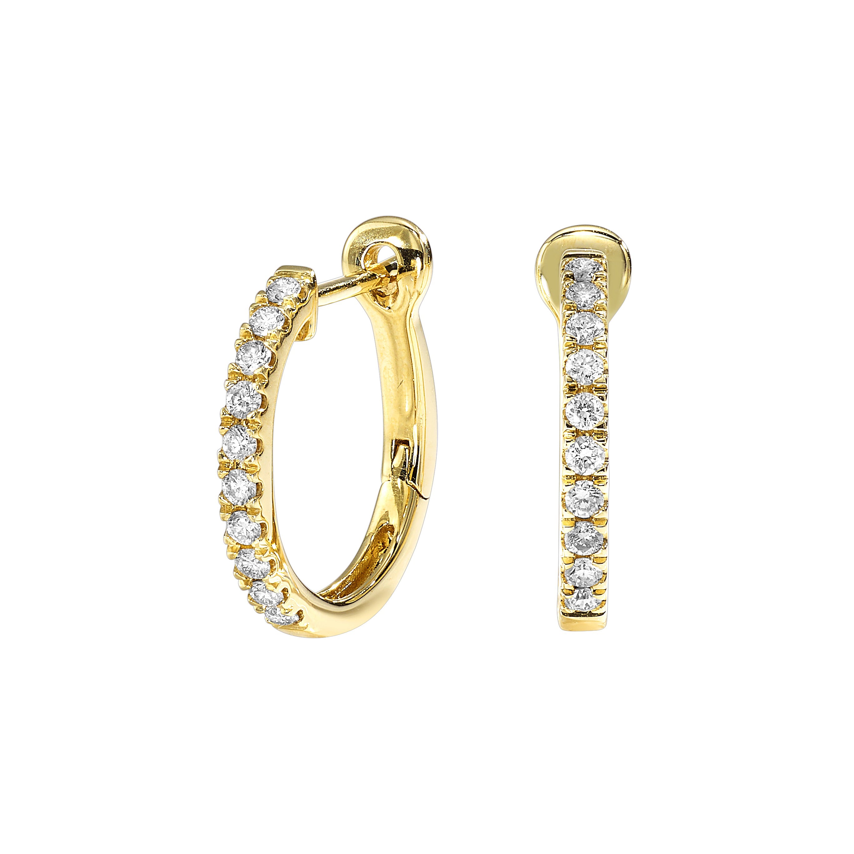 14Kt Yellow Gold Diamond 1/5Ctw Earring - ER11219-4YC