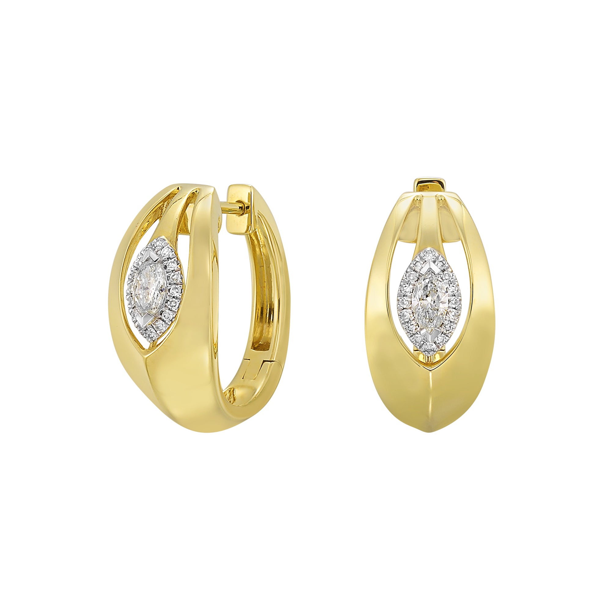 14Kt Yellow Gold Diamond 1/3Ctw Earring - ER11334-4YC
