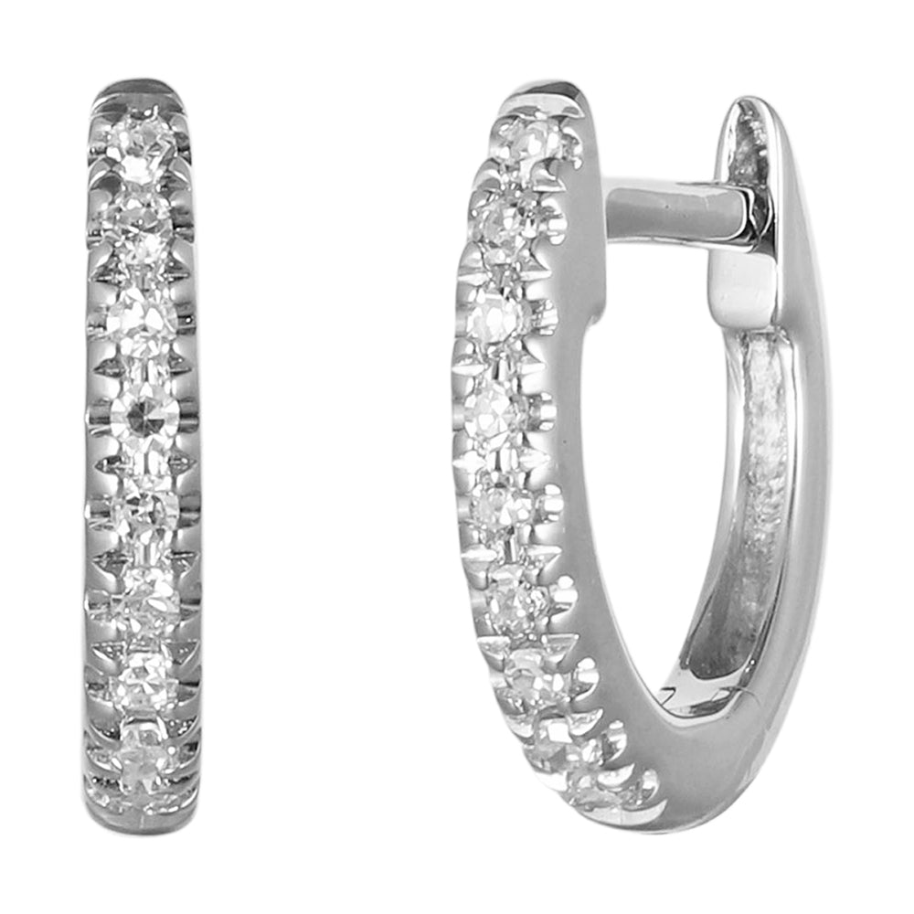 14Kt White Gold Diamond 1/20Ctw Earring - ER11374-4WSC