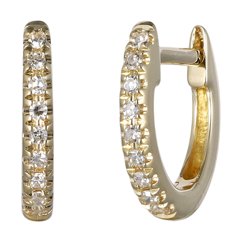 14Kt Yellow Gold Diamond 1/20Ctw Earring - ER11374-4YSC