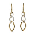 14Kt White Yellow Gold Diamond 1/15Ctw Earring - ER11378-4YWSC