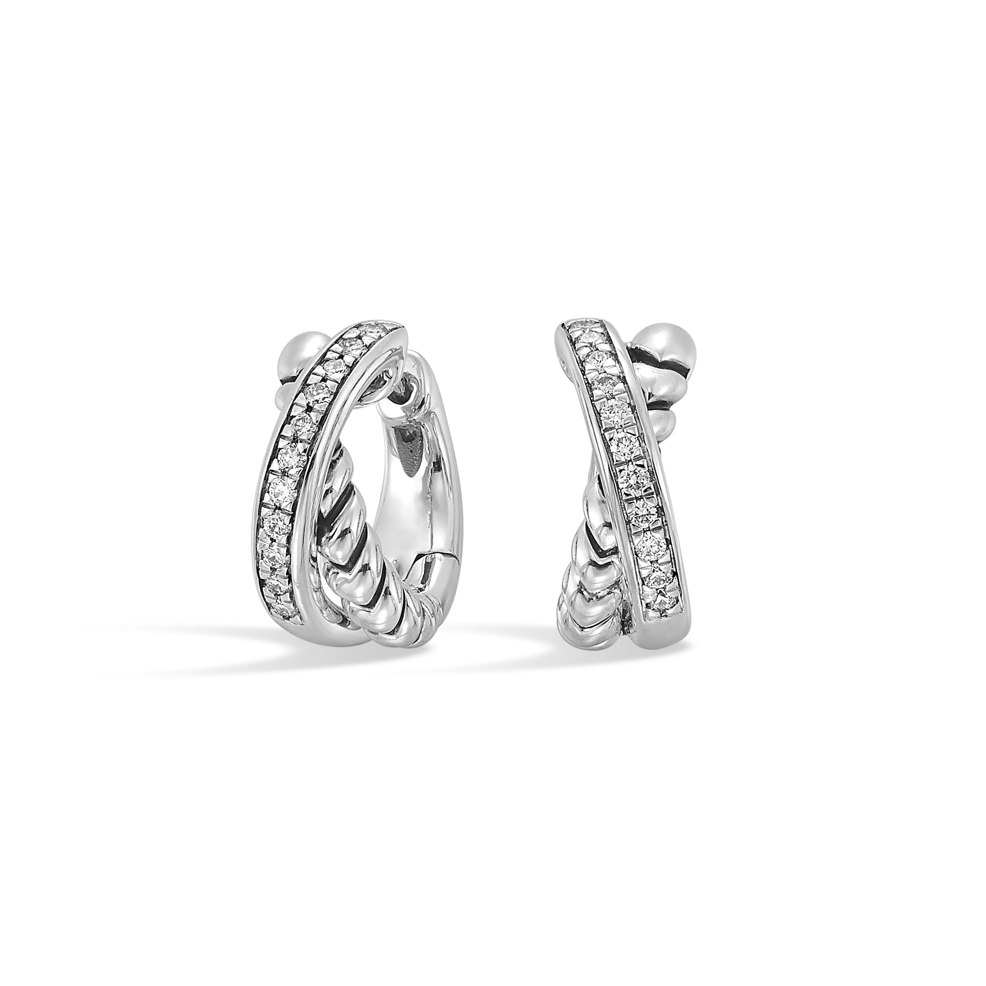 Silver Diamond 1/5Ctw Earring - ER41697-SSB