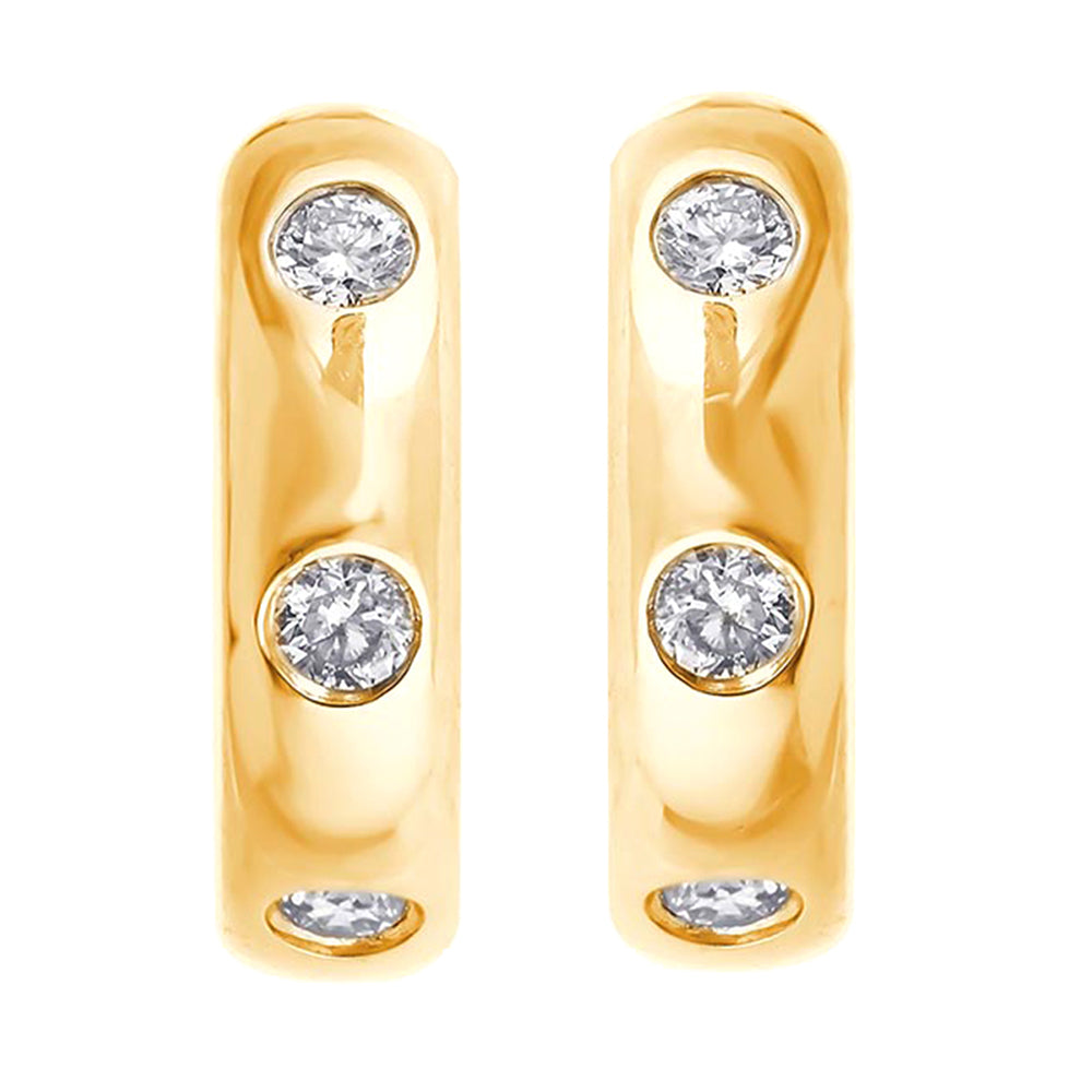 14Kt Yellow Gold Diamond 1/10Ctw Earring - ER43761-4YB