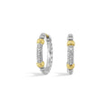 Gold Silver White Yellow Diamond 1/7Ctw Earring - ER43883-SS4YSC