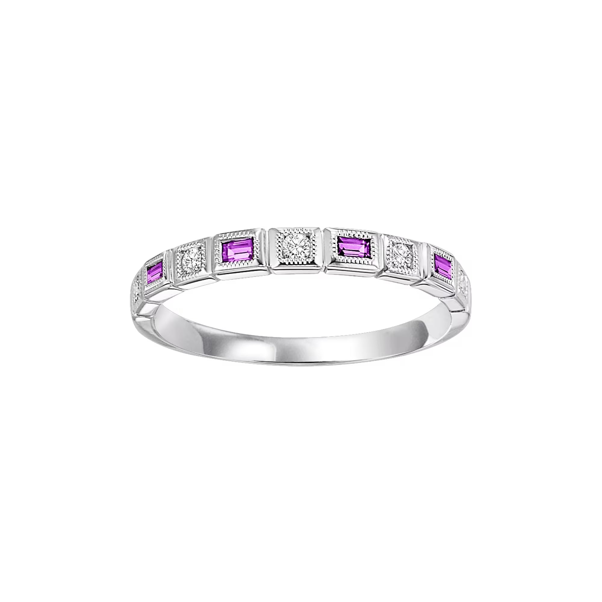 Ruby & Diamond Stackable Ring