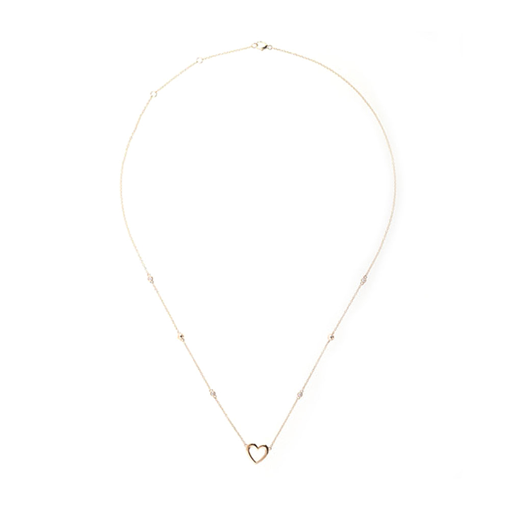 14Kt Yellow Gold Diamond 1/20Ctw Necklace - NCT06762-4YB