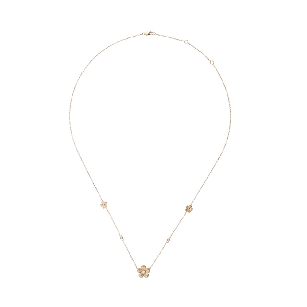 14Kt Yellow Gold Diamond 1/20Ctw Necklace - NCT06768-4YB