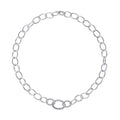Silver White Diamond 1/7Ctw Necklcae - NK10230-SSB