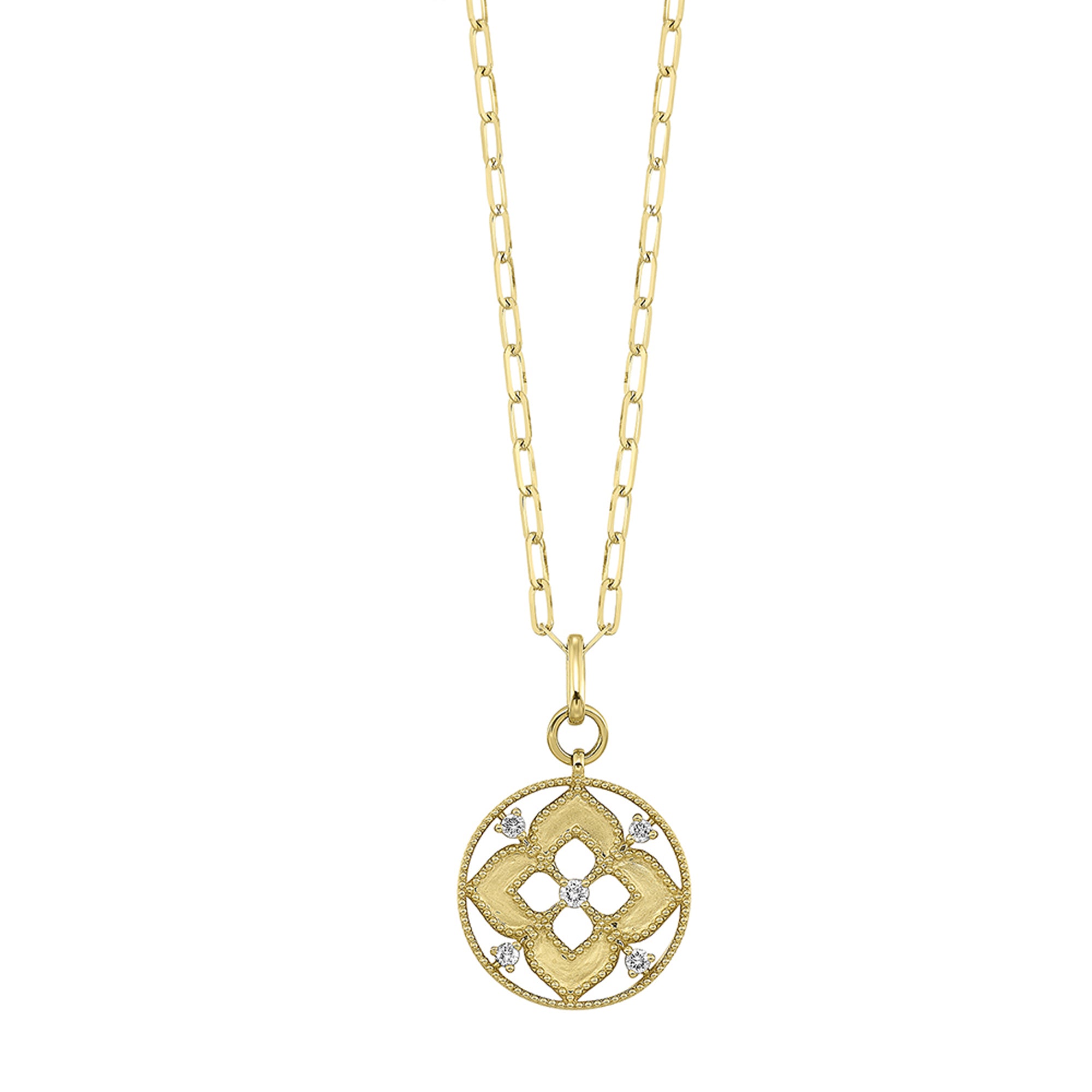 14Kt Yellow Gold Diamond 1/4Ctw Necklace - NK10331-4YC