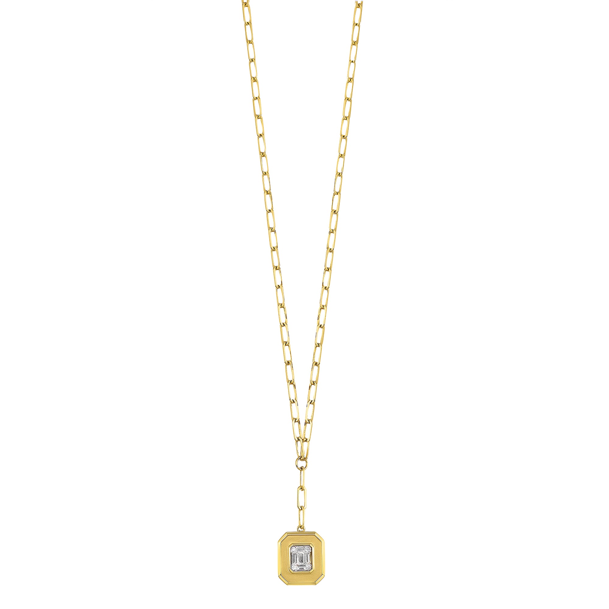14Kt Yellow Gold Diamond 1/7Ctw Necklace - NK10448-4YC