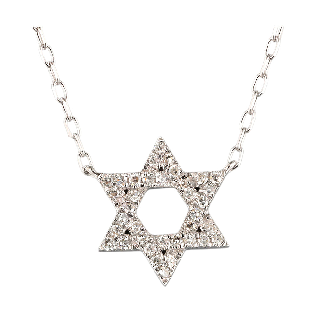 14Kt White Gold Diamond 1/10Ctw Necklace - NK10611-4WSC