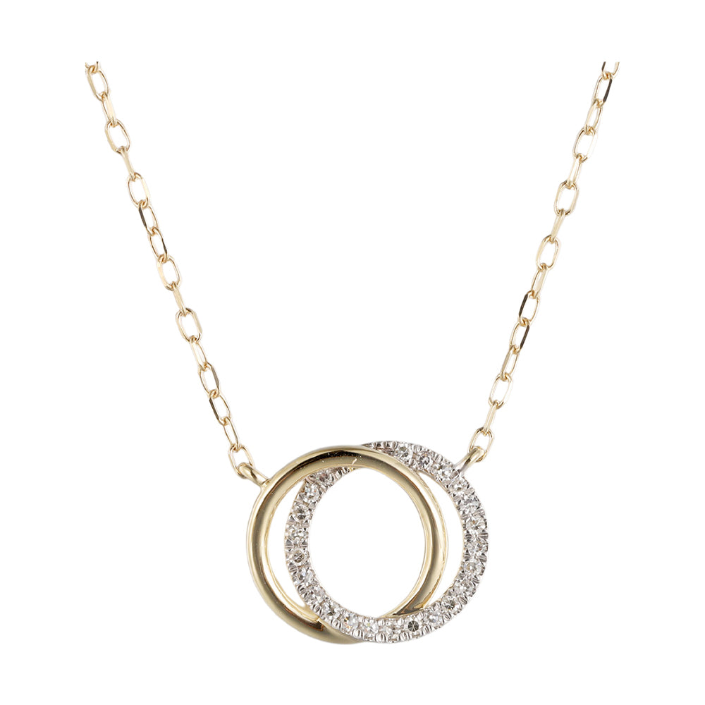14Kt Yellow Gold Diamond 1/15Ctw Necklace - NKM30096-4YSC