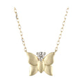 14Kt Yellow Gold Diamond 1/12Ctw Necklace - NKM30097-4YC