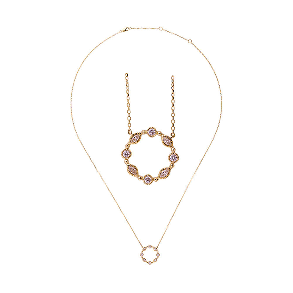 14Kt Yellow Gold Diamond 1/4Ctw Pendant - NP06490-4YB