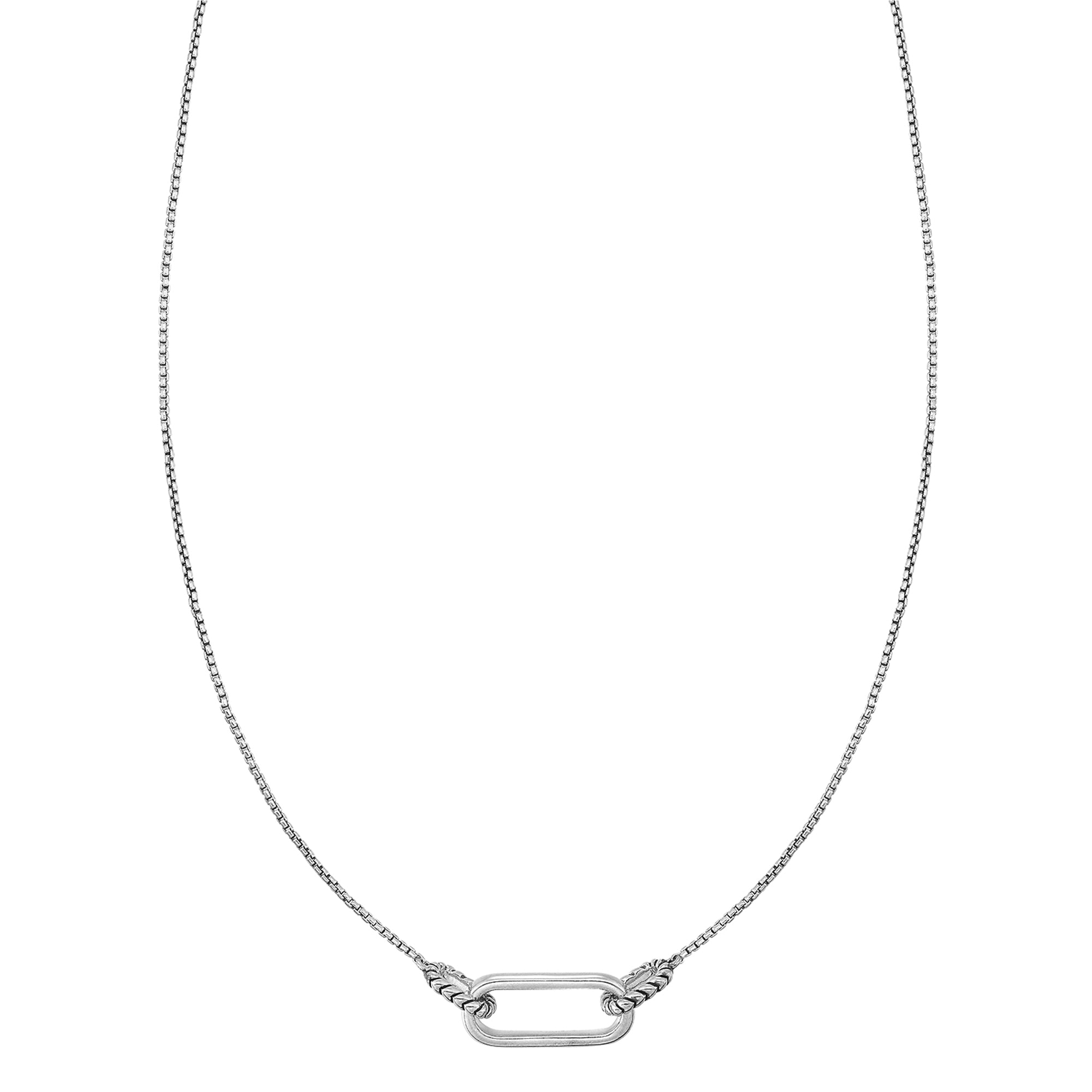 Silver Necklace - NP06515-SS