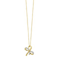 14Kt Yellow Gold Diamond 1/10Ctw Pendant - PD11240-4YC