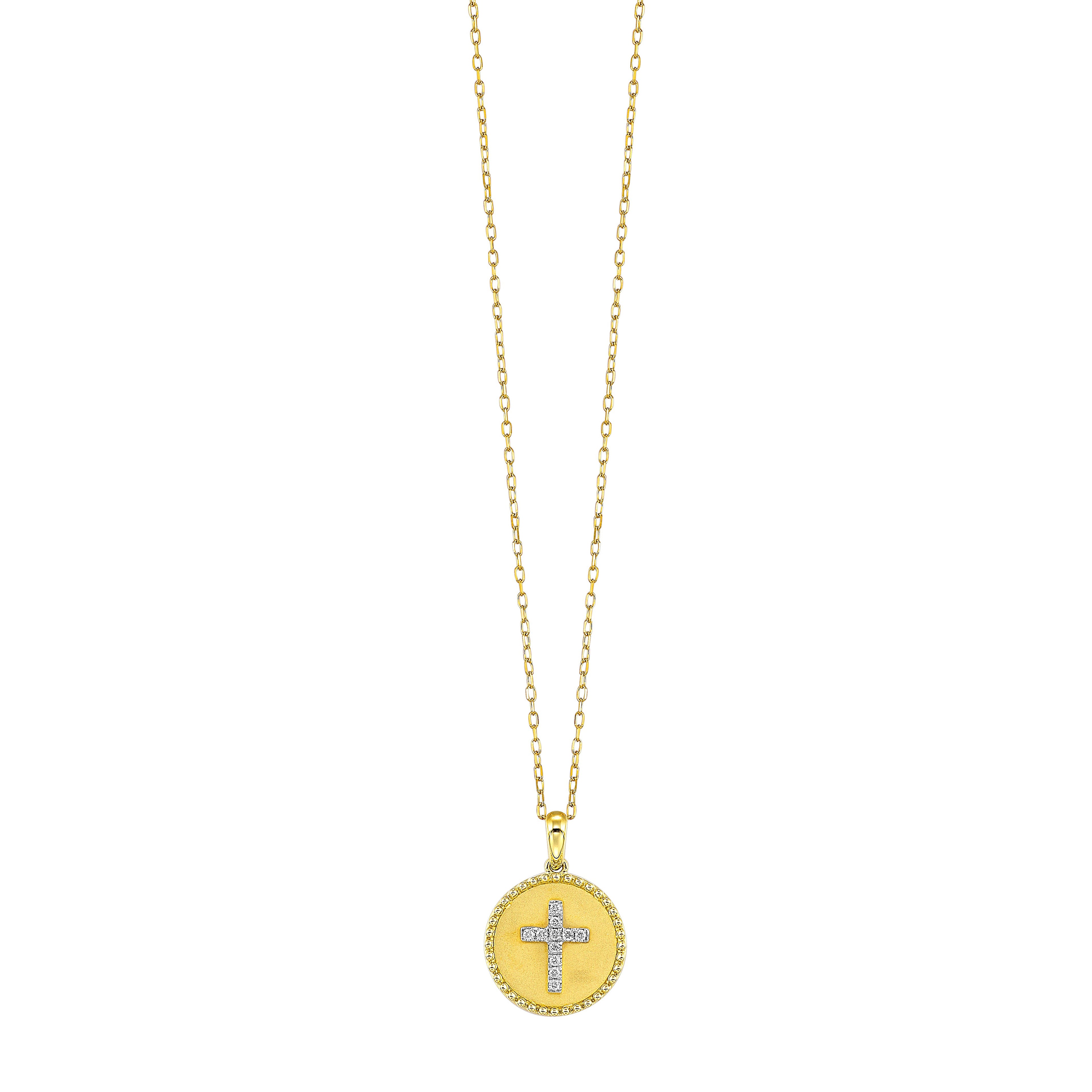 14Kt Yellow Gold Diamond 1/15Ctw Pendant - PD11272-4YC