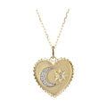 14Kt Yellow Gold Diamond 1/8Ctw Pendant - PD11426-4YC