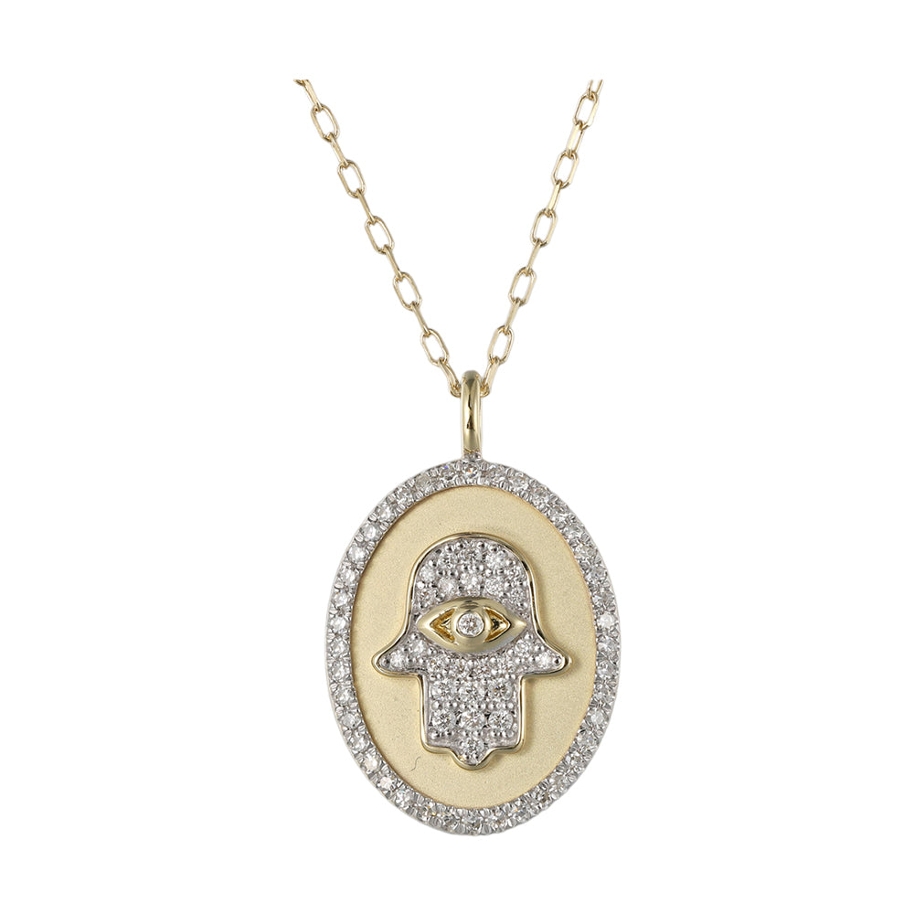 14Kt Yellow Gold Diamond 1/5Ctw Pendant - PD11427-4YSC